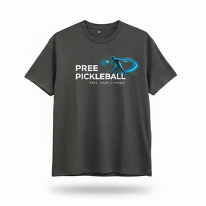 Camiseta Deportiva de Verano Unisex Personalizada para Pickleball, Corte Holgado, Cuello Redondo, Estilo Casual para Cancha, Mezcla de Algodón - Product Image 1