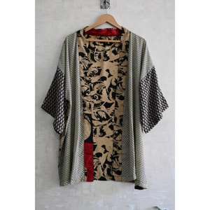 Robe de mariée sexy en soie, kimono pour femmes, robe de nuit courte imprimée faite à la main, vêtements de nuit pour mariage - Product Image 1