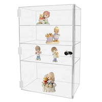 Vitrine en acrylique transparente, boîte de rangement multifonctionnelle et sécurisée, armoire de présentation en acrylique verrouillable