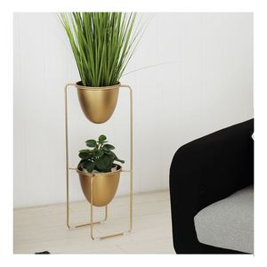 Rustic Metal <b>Planter</b> With Stand Combining Functional Storage Decorative Beauty Indoor Outdoor Plant Presentation Elegantly - Product Image 2