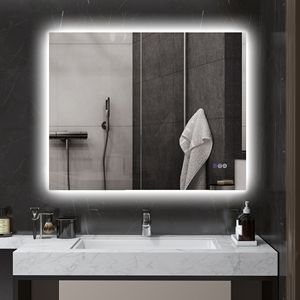 Specchio da Bagno Dimmerabile 99x81 cm con Luci LED Antiappannamento, Memoria e Temperatura Colore Infinita - Product Image 2