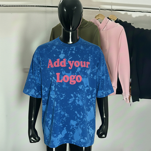 เสื้อยืดโอเวอร์ไซส์ผู้ชาย ผ้าฝ้าย แขนสั้น คอกลม พิมพ์ลายหัวใจวิบวับ สไตล์ลำลอง ตกแต่งด้วยคริสตัลที่แขนซ้าย - Product Image 5