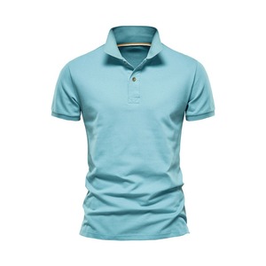 Mens Breathable Solid Casual Short Sleeve for Shirt 100% Cotton Washed Front Logo - Product Image 2