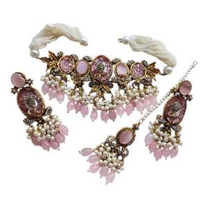 Parures de bijoux fantaisie en gros pour femmes, collier et boucles d'oreilles couleur or de luxe, fournisseur OEM ODM - Product Image 1