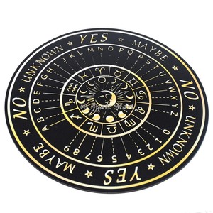 Ágata tallada amor piedra semipreciosa artesanía 2024 pentagrama signo del zodiaco radiestesia tablero de péndulo para decoración del hogar artesanía de bruja - Product Image 6