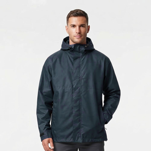 Chaqueta Cortavientos Impermeable y Resistente al Viento con Cuello Alto Termorreactivo para Hombre, para Correr y Protección contra la Lluvia - Product Image 1