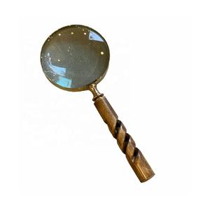 Hot Selling Nickel Finish <b>Book</b>/Magazine/News Paper Reader Magnifier Office Tabletop High Magnifying Glass Comfortable Bone Inlay - Product Image 4