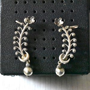 Trending Brass Handmade Silver look alike brass Ear <b>Cuff</b> Brass Ear Wrap Fashion Jewelry for women and girls - Product Image 5