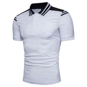 Camiseta Polo con Diseño de Panel Personalizado, Camisetas de Tallas Grandes para Hombre, Camisetas Polo de Algodón Transpirable para Hombre de Tallas Grandes - Product Image 3