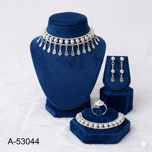 Luxury 24K Gold Plated Brass Zircon <b>Cushion</b> Cut Charm Necklace Bracelet Set Box Chain Imitation Pearl Lab Created Trendy - Product Image 2