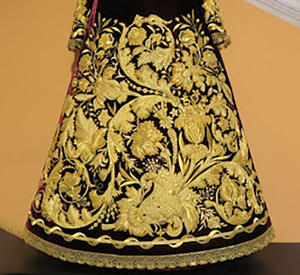 Exhibición Sevilla Fecit 2023 Vestido con Falda Bordada OEM Hecho a Medida 2026 Vestidos y Trajes Bordados a Mano para Mujer - Product Image 4