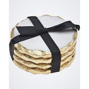 Sous-verres décoratifs écologiques en marbre, durables, lavables, en pierre naturelle, vaisselle pour la maison, la cuisine, sous-verres promotionnels - Product Image 1