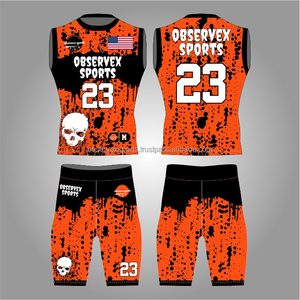 7v7 Uniform <b>Compression</b> Flag Football Uniform Set Designed 7on7 Superior Stretch And Flexibility For Quick Movements - Product Image 1