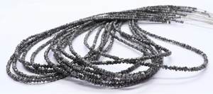 Cuentas facetadas de diamante negro de 2-2.5 mm, cuentas de diamante natural precioso, cuentas de piedras preciosas sueltas genuinas de alta calidad para joyería - Product Image 3