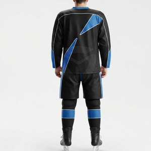 Tenue d'équipe de hockey sur glace personnalisée, maillot et pantalon imprimés, vêtements de sport respirants pour équipes professionnelles et amateures - Product Image 4