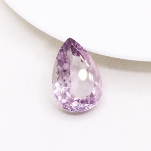 Venta al por Mayor de Amatistas Naturales de Grado Exclusivo, Corte Pera de 40 Quilates, 29x20mm, Color Morado Claro, Facetadas, Piedras Preciosas Sueltas para Joyería - Product Image 4