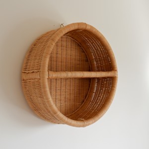 Étagère à livres en forme de montgolfière, en rotin tressé à la main, avec bord festonné, étagères murales en bois pour enfants - Product Image 4