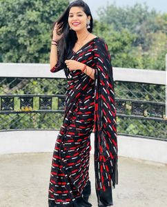 Indian Boutique Banglory Silk Women <b>Saree</b> Georgette With Red Dhaga Indian Traditional Wedding Outfit Floor Length Silk For women - Product Image 3