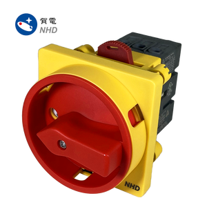 NHD Dissconnector Switch Smart <b>Padlock</b> with Ball Bearing Locking ABS/PVC Material Yellow EMO-01Y 22mm Hole - Product Image 2