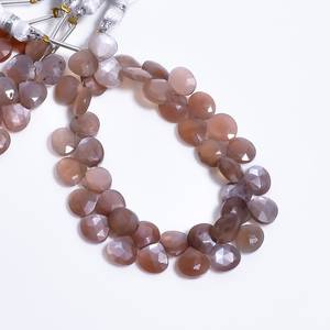 Natural Chocolate Moonstone Faceted Heart Shape Gemstone <b>Beads</b> 8mm Handmade Loose <b>Stone</b> <b>Beads</b> For Jewelry Making Wholesale Bulk - Product Image 5