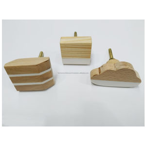 Bouton de porte rond en bois et résine non coupé fabriqué à la main poignées décoratives uniques pour les mises à niveau de garde-robe et de meubles - Product Image 6