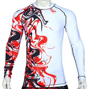 Custom Men <b>Compression</b> Rash Guard Long Sleeve Sublimated BJJ MMA Fight <b>Shirt</b> Quick Dry Breathable Gym Fitness Base Layer Top - Product Image 1