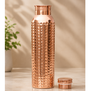 Bouteille d'eau en cuivre avec couvercle en cuivre, motif girafe et éléphant mignons, portable pour les voyages - Product Image 6