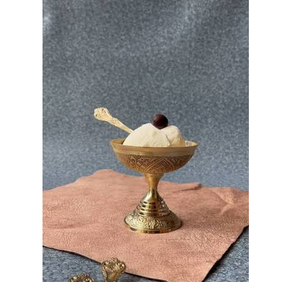 Brass <b>Ice</b> <b>Cream</b> <b>Bowl</b> Dinnerware Classic Design With Spoon Hammered Designer Brass <b>Ice</b> <b>Cream</b> <b>Bowl</b> - Product Image 1