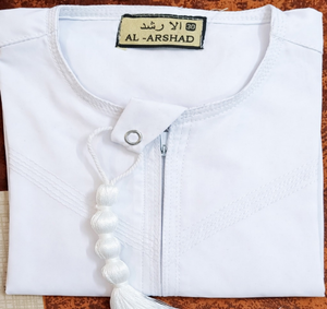 Jubba Omaní de Satén para Niños, Túnica Saudí Thobe, Jubba Infantil Personalizada para Ramadán, Jubba Musulmana, Abaya, Kaftan Dubai Eid Thobe - Product Image 2