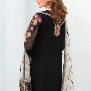 Robe de soirée élégante pour femme, col carré, longueur midi, en satin, pour occasions spéciales - Product Image 3