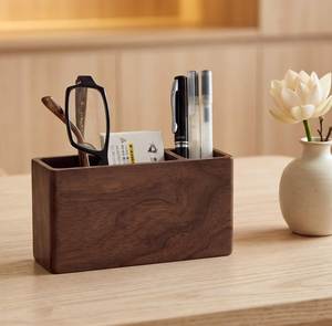 Organizador de Escritorio de Madera para Uso Diario, Organizador de Bolígrafos de Madera de Inspiración Vintage, Hermoso Porta Bolígrafos de Madera, Regalo para Oficina - Product Image 4
