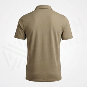 Polo à manches courtes pour homme, couleur unie, coton piqué, tricoté, respirant, style décontracté, coupe classique - Product Image 2