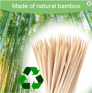 High Quality Bamboo <b>Skewers</b> for BBQ and Kebab Disposable Wooden Sticks Food Grade Eco Friendly Supplier - Product Image 2