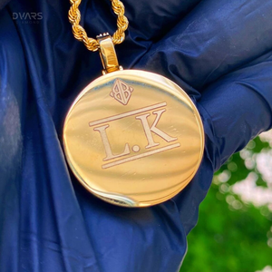 Moissanite Iced Circle Charm <b>Medallion</b> Pendant 925 Silver Luxury Hip Hop Rapper Jewelry Passes Diamond Tester GCI IDGL Certified - Product Image 3