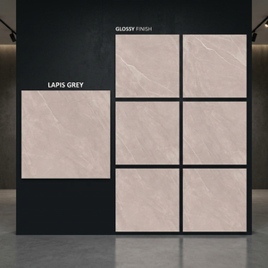 Máquina para fabricar baldosas de porcelana Lucia Gray de 800x800mm (80x80cm) pulidas, estilo español, México, 24x48, para suelos. - Product Image 3
