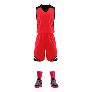 Camiseta de Baloncesto Personalizada para Niños, Uniforme Juvenil Transpirable, Conjunto de Entrenamiento con Estampado por Transferencia de Calor, Lisa, 100% Poliéster - Product Image 2
