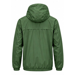 Windbreaker <b>Jacket</b> for <b>Men</b> <b>Lightweight</b> Outdoor Sports Water Resistant Full Zip Hooded Activewear Bulk Order Apparel Manufacturer - Product Image 2