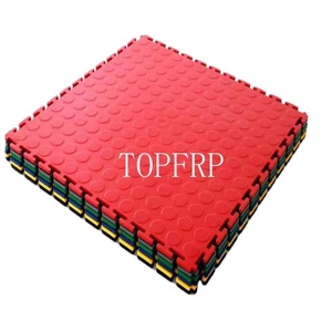 กระเบื้องปูพื้นโรงรถแบบประกบกัน PVC อุตสาหกรรม ลายตาราง/เพชร/ลายกันลื่น หนา 6 มม. พื้นพลาสติกสำหรับโรงงาน - Product Image 3
