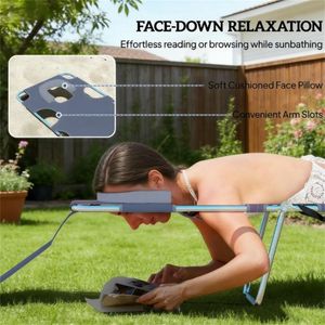 Conjunto de Dos Sillones Grises para Exteriores, Sillón para Tomar el Sol con Diseño Confortable - Product Image 2