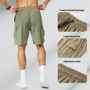 Shorts Deportivos para Hombre al por Mayor, de Alta Calidad, Sólidos, de Secado Rápido, Transpirables, de Malla, Resistentes al Viento, para Entrenamiento - Product Image 4