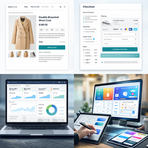 Sitio Web Moderno de Comercio Electrónico en Shopify y Desarrollo Web Personalizado |   Multiplataforma |   Optimizado |   Disponible en Stock - Product Image 1