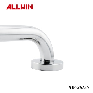 Barra de Agarre Curva de Seguridad para Baño de Acero Inoxidable, 135 Grados, Montada en la Pared, Pulida - Product Image 2