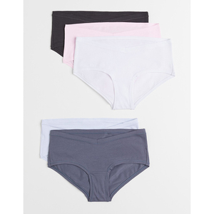 Culottes sans couture pour femmes Custom RABUSH SPORTS RS-WP-26, lot de 2, 100 % coton, taille mi-haute, motif uni, lavables en machine - Product Image 1
