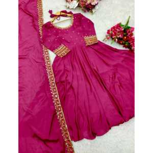 Hermoso Pent y Elegante Dupatta para Bodas, Vestido Elegante para Fiestas - Product Image 6