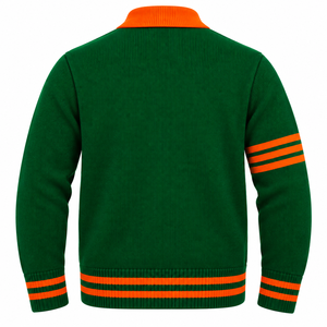 Suéteres de Alta Calidad con Cuello en V de las Universidades FAMU y Florida A&M para Logotipos de Hermandades/Fraternidades, Suéteres de Punto Tipo Cárdigan Unisex - Product Image 3