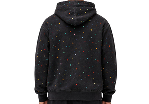 เสื้อฮู้ดดี้ผู้ชายแบบสวมหัว ตกแต่งด้วยคริสตัลทั่วตัว ผลิตตามสั่ง (OEM) ผ้าฝ้ายฟลีซหนานุ่ม ทรงโอเวอร์ไซส์ สไตล์สตรีทแวร์ รับสกรีนโลโก้ตามแบบ สหรัฐอเมริกา - Product Image 3