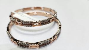 Pulsera y brazalete de diamantes cultivados en laboratorio de oro blanco ligero, Joyería de diamantes hecha a mano para hombres - Product Image 4
