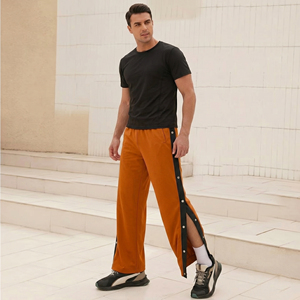Men's Flare Side Button Sweatpants With Black Side Button <b>Drawstring</b> Waist Pants Men Street Fashion Jogger Side Button <b>Trouser</b> - Product Image 6