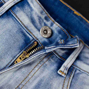 Pantalones Vaqueros Rectos de Cintura Alta para Mujer, Transpirables, Ecológicos, 100% Algodón, Estilo Casual Urbano, con Bolsillos Delanteros, Venta al Por Mayor - Product Image 5