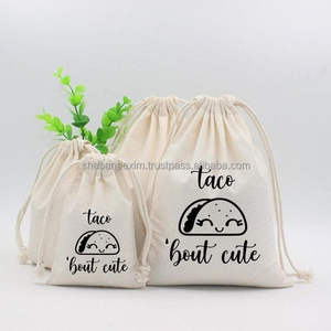 Drawstring Bags Indian Bag Cotton Canvas Personalized Logo Printed Gift Packaging Cosmetic Drawstring Bag Storage <b>Clothes</b> Bag - Product Image 1